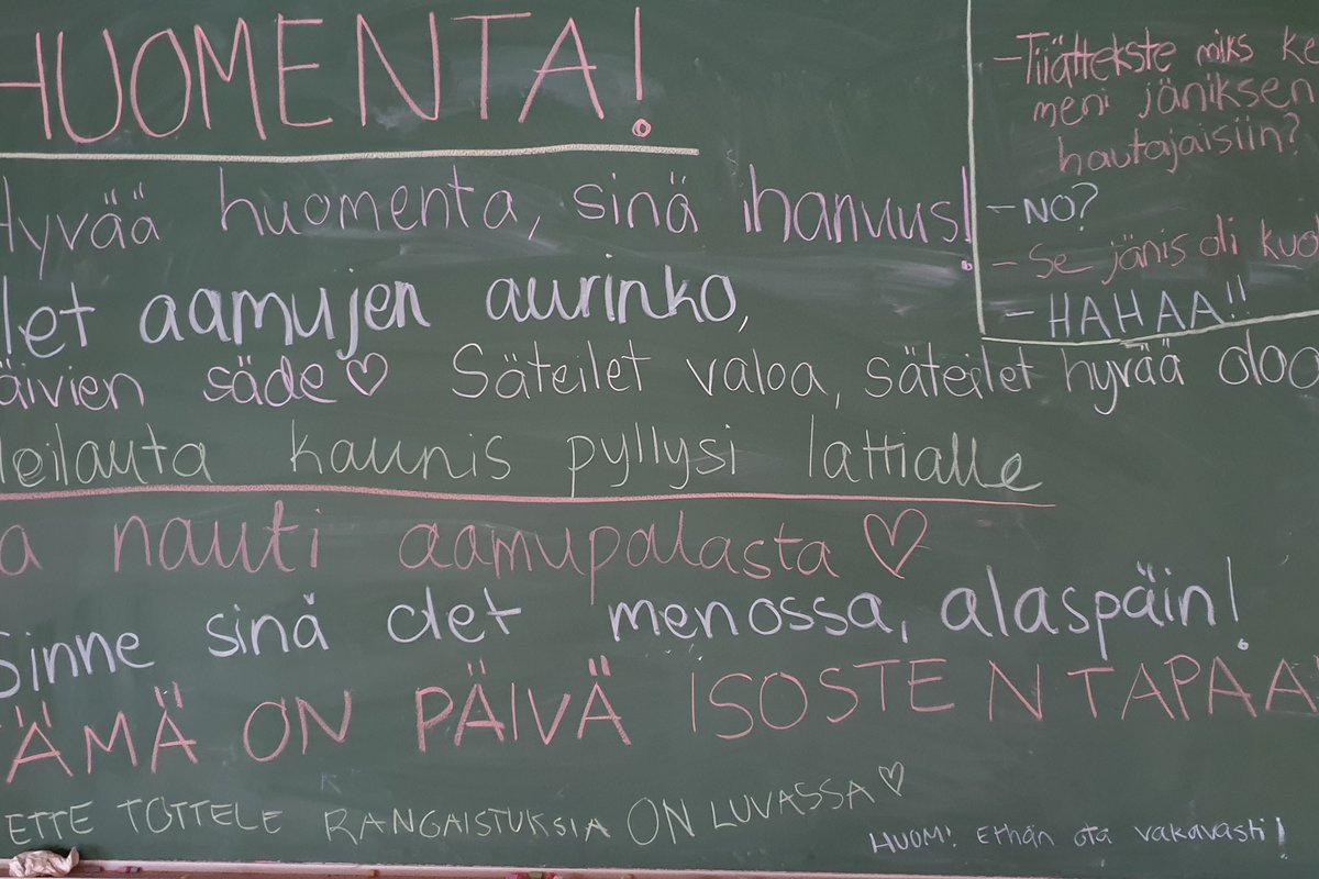 Päivä isosten tapaan